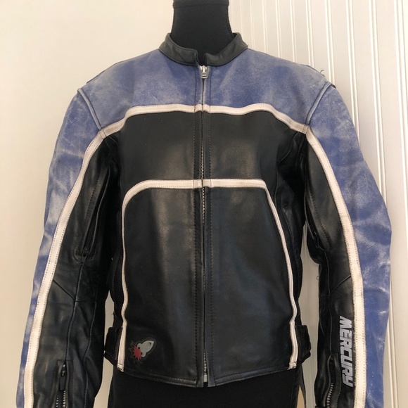 Rocket Girl Genuine Leather Padded Motorcycle Jacket - Picture 1 of 6